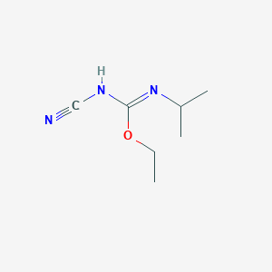 N-Cyano-1-ethoxy-N-propan-2-YL-methanimidamide