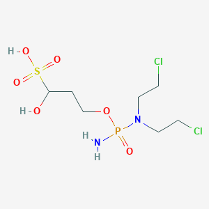 3-[Amino-[bis(2-chloroethyl)amino]phosphoryl]oxy-1-hydroxy-propane-1-sulfonic acid