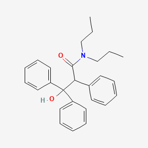 3-hydroxy-2,3,3-triphenyl-N,N-dipropylpropanamide