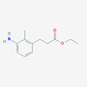 molecular formula C12H17NO2 B1400305 Ethyl 3-(3-amino-2-methylphenyl)propanoate CAS No. 757179-63-8