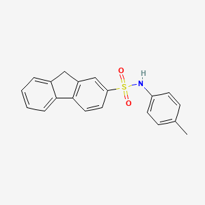 molecular formula C20H17NO2S B14003073 n-(4-Methylphenyl)-9h-fluorene-2-sulfonamide CAS No. 14348-77-7