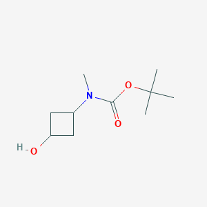 molecular formula C10H19NO3 B1400312 Tert-butyl N-(trans-3-hydroxycyclobutyl)-N-methylcarbamate CAS No. 1392804-89-5
