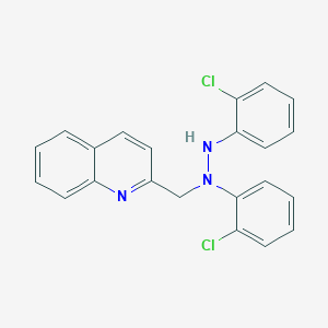 2-{[1,2-Bis(2-chlorophenyl)hydrazinyl]methyl}quinoline