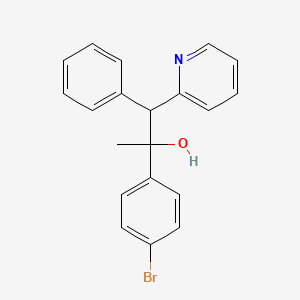 2-(4-Bromophenyl)-1-phenyl-1-pyridin-2-ylpropan-2-ol