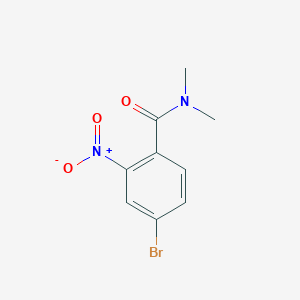 molecular formula C9H9BrN2O3 B1400328 4-溴-N,N-二甲基-2-硝基苯甲酰胺 CAS No. 29378-78-7