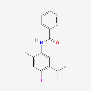 n-[4-Iodo-2-methyl-5-(propan-2-yl)phenyl]benzamide