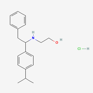 2-[[2-Phenyl-1-(4-propan-2-ylphenyl)ethyl]amino]ethanol