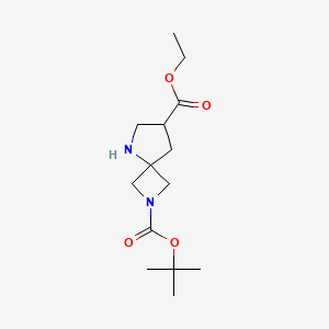 O2-tert-butyl O7-ethyl 2,5-diazaspiro[3.4]octane-2,7-dicarboxylate