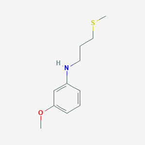 3-methoxy-N-(3-methylsulfanylpropyl)aniline