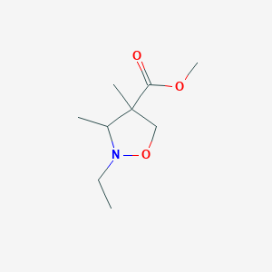 Methyl 2-ethyl-3,4-dimethyl-1,2-oxazolidine-4-carboxylate