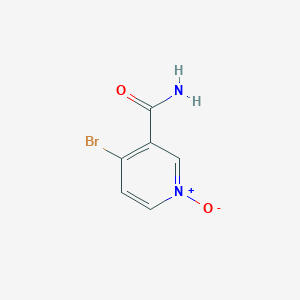 4-Bromo-1-oxo-1lambda~5~-pyridine-3-carboxamide