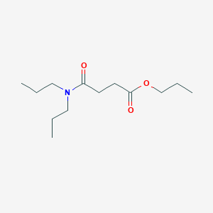 molecular formula C13H25NO3 B14003512 Propyl 4-(dipropylamino)-4-oxobutanoate CAS No. 6946-72-1