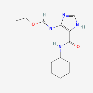 N-Cyclohexyl-5-(ethoxymethylideneamino)-3H-imidazole-4-carboxamide