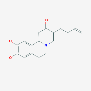 molecular formula C19H25NO3 B14003559 3-But-3-enyl-9,10-dimethoxy-1,3,4,6,7,11b-hexahydrobenzo[a]quinolizin-2-one CAS No. 67455-69-0