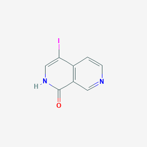 molecular formula C8H5IN2O B1400356 4-碘-2,7-萘啶-1(2H)-酮 CAS No. 959558-50-0