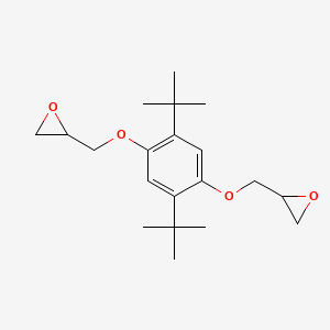 2-[[2,5-Ditert-butyl-4-(oxiran-2-ylmethoxy)phenoxy]methyl]oxirane