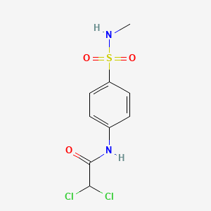 molecular formula C9H10Cl2N2O3S B14003583 2,2-Dichloro-n-[4-(methylsulfamoyl)phenyl]acetamide CAS No. 22961-93-9