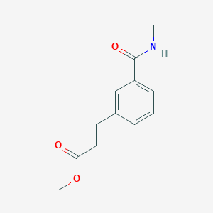 molecular formula C12H15NO3 B1400371 3-(3-(甲基氨基羰基)苯基)丙酸甲酯 CAS No. 1035271-72-7