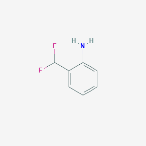 molecular formula C7H7F2N B1400374 2-(二氟甲基)苯胺 CAS No. 67272-07-5