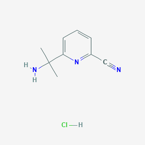 B1400379 6-(2-Aminopropan-2-yl)picolinonitrile hydrochloride CAS No. 1192356-22-1
