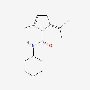 N-cyclohexyl-2-methyl-5-propan-2-ylidenecyclopent-2-ene-1-carboxamide