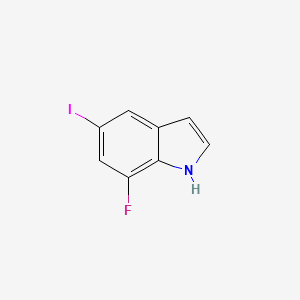 molecular formula C8H5FIN B1400386 7-氟-5-碘-1H-吲哚 CAS No. 1173023-15-8