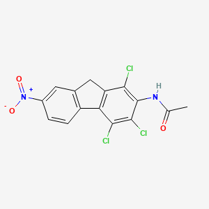 N-(1,3,4-trichloro-7-nitro-9H-fluoren-2-yl)acetamide