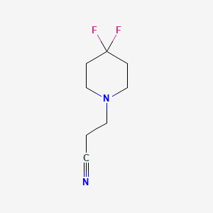 molecular formula C8H12F2N2 B1400391 3-(4,4-Difluoro-piperidin-1-yl)-propionitrile CAS No. 1416351-76-2