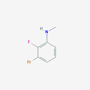 molecular formula C7H7BrFN B1400398 3-溴-2-氟-N-甲基苯胺 CAS No. 943830-86-2