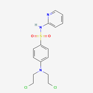 4-[bis(2-chloroethyl)amino]-N-(2-pyridinyl)benzenesulfonamide