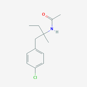 N-[1-(4-chlorophenyl)-2-methylbutan-2-yl]acetamide