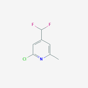 2-Chloro-4-(difluoromethyl)-6-methylpyridine