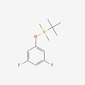 molecular formula C12H18F2OSi B1400404 叔丁基(3,5-二氟苯氧基)二甲基硅烷 CAS No. 917827-99-7