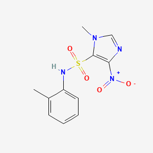 1-Methyl-N-(2-methylphenyl)-4-nitro-1H-imidazole-5-sulfonamide