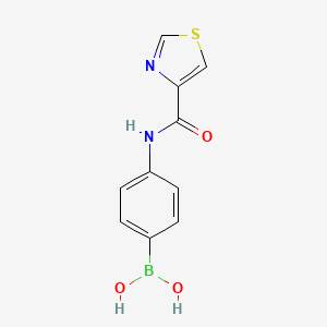 {4-[(1,3-Thiazol-4-ylcarbonyl)amino]phenyl}boronic acid