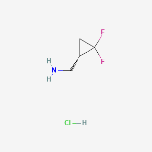 [(1S)-2,2-Difluorocyclopropyl]methanamine hydrochloride