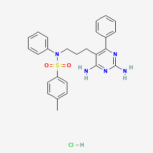 N-[3-(2,4-diamino-6-phenyl-pyrimidin-5-yl)propyl]-4-methyl-N-phenyl-benzenesulfonamide