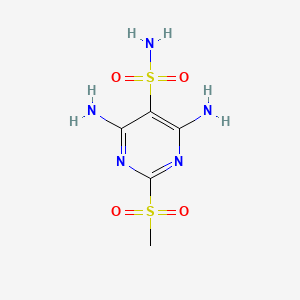 5-Pyrimidinesulfonamide, 4,6-diamino-2-methylsulfonyl-