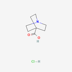 molecular formula C8H14ClNO2 B1400409 Quinuclidine-4-carboxylic acid hydrochloride CAS No. 40117-63-3