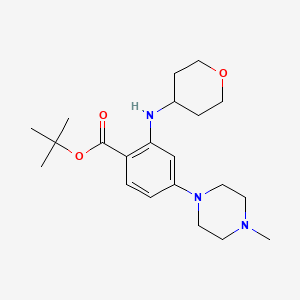 tert-Butyl 4-(4-Methyl-1-piperazinyl)-2-[(4-tetrahydropyranyl)amino]benzoate