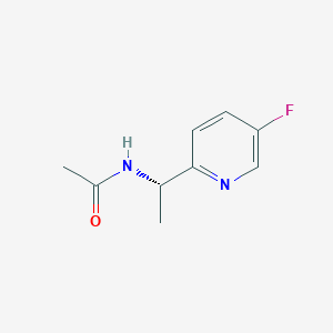 molecular formula C9H11FN2O B1400420 (S)-N-(1-(5-Fluoropyridin-2-yl)ethyl)acetamide CAS No. 905587-17-9