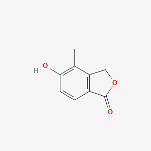 molecular formula C9H8O3 B1400423 5-hydroxy-4-methylisobenzofuran-1(3H)-one CAS No. 1194700-73-6