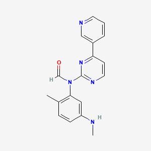 N-(2-methyl-5-(methylamino)phenyl)-N-(4-(pyridin-3-yl)pyrimidin-2-yl)formamide