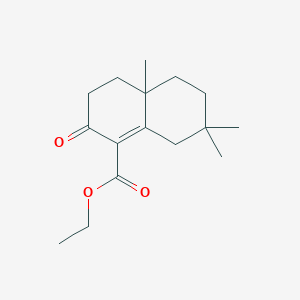 ethyl 4a,7,7-trimethyl-2-oxo-4,5,6,8-tetrahydro-3H-naphthalene-1-carboxylate