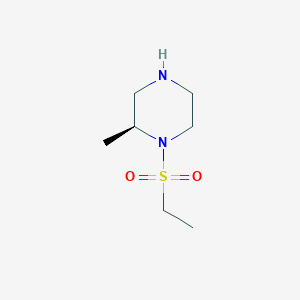 molecular formula C7H16N2O2S B1400434 (2S)-1-(乙磺酰基)-2-甲基哌嗪 CAS No. 1225062-96-3