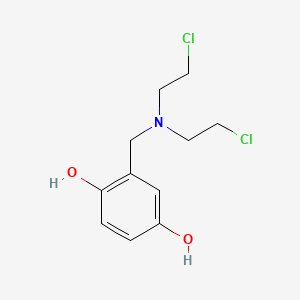 2-[Bis(2-chloroethyl)aminomethyl]benzene-1,4-diol