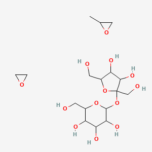 (2r,3r,4s,5s,6r)-2-[(2r,3s,4s,5r)-3,4-Dihydroxy-2,5-bis(hydroxymethyl)tetrahydrofuran-2-yl]oxy-6-(hydroxymethyl)tetrahydropyran-3,4,5-triol; 2-methyloxirane; oxirane