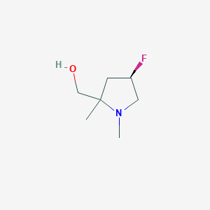 ((4R)-4-Fluoro-1,2-dimethylpyrrolidin-2-yl)methanol