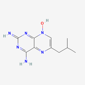 4-Amino-2-imino-6-(2-methylpropyl)pteridin-8(2H)-ol