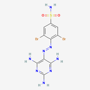 3,5-Dibromo-4-[(e)-(2,4,6-triaminopyrimidin-5-yl)diazenyl]benzenesulfonamide